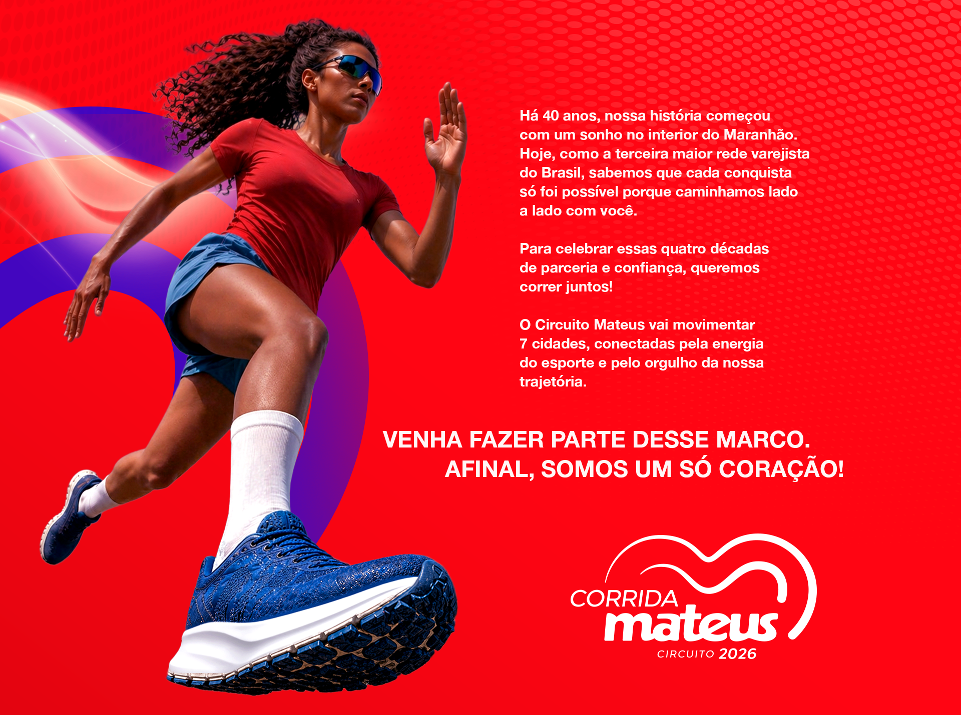 Corredora em destaque